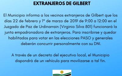 Junta empadronadora de extranjeros de Gilbert