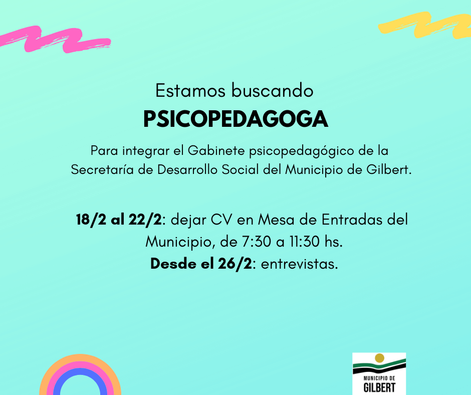 Busqueda Laboral – PSICOPEDAGOGA/O