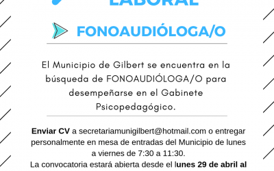 Búsqueda Laboral Fonoaudióloga/o