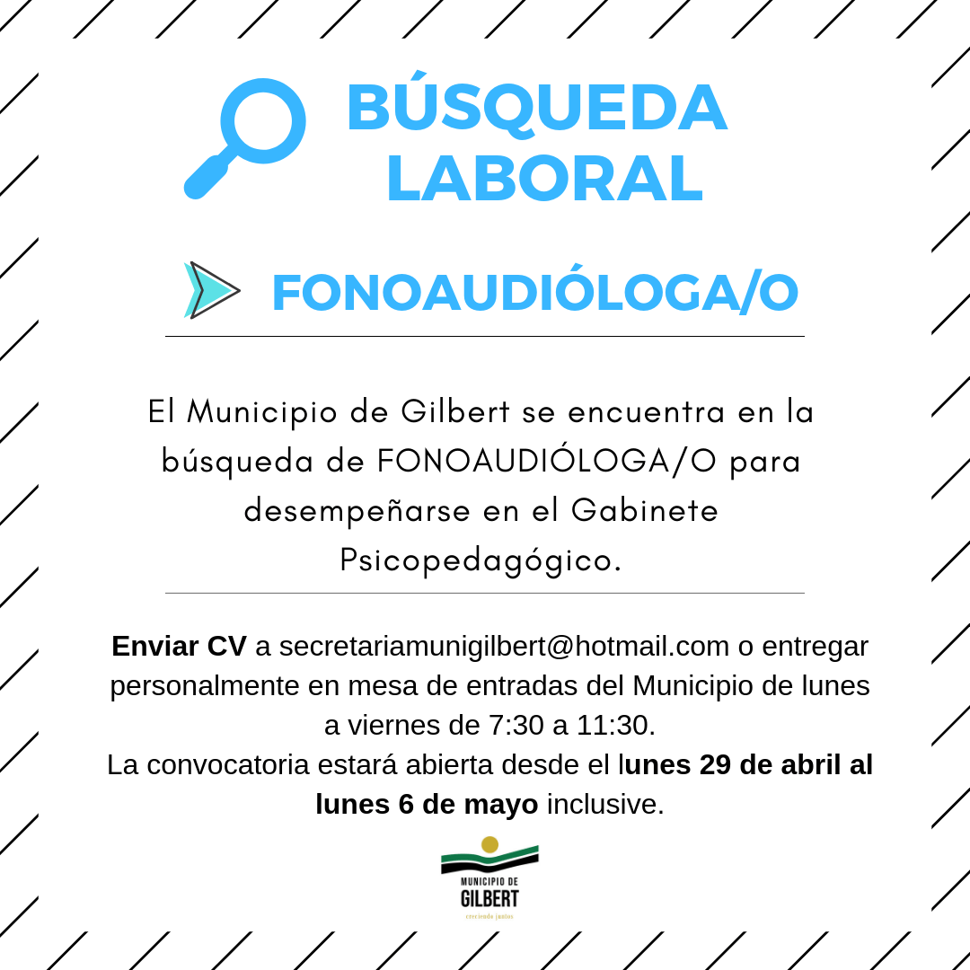 Búsqueda Laboral Fonoaudióloga/o