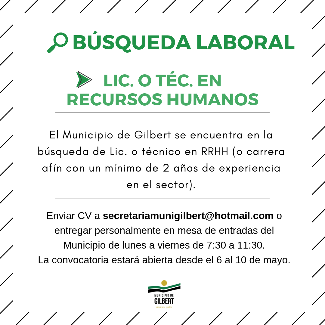 Búsqueda laboral: RRHH