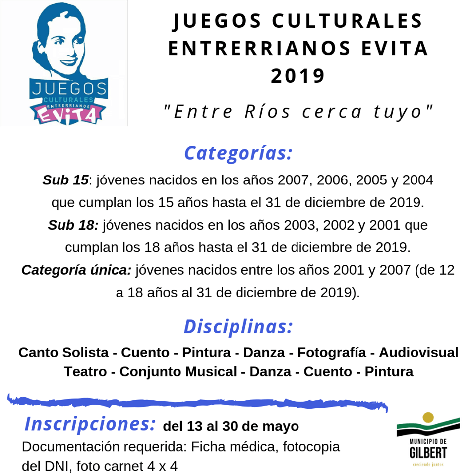Juegos Culturales Entrerrianos Evita 2019