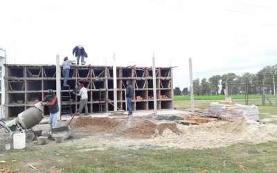 Avance de obra en Cementerio local