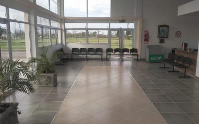 Terminación de pisos en terminal de ómnibus