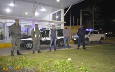 Efectivos de la fuerza de Seguridad de Entre Ríos y Gendarmería Nacional realizan patrullaje urbano en nuestra localidad.