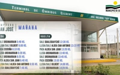 GILBERT YA CUENTA CON EL SERVICIO DE PASAJEROS DE LA EMPRESA JOVI BUS Y SAN JOSÉ
