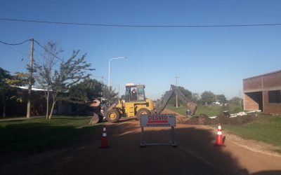 Trabajos de la Cooperativa de agua potable