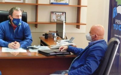 EL INTENDENTE FABIAN CONSTANTINO Y SU SECRETARIO BERNARDO HORNUS VIAJARON A PARANÁ DONDE MANTUVIERON UNA REUNIÓN DE TRABAJO CON EL PRESIDENTE DEL INSTITUTO AUTÁRQUICO PROVINCIAL DE VIVIENDAS MARCELO BISOGNI.