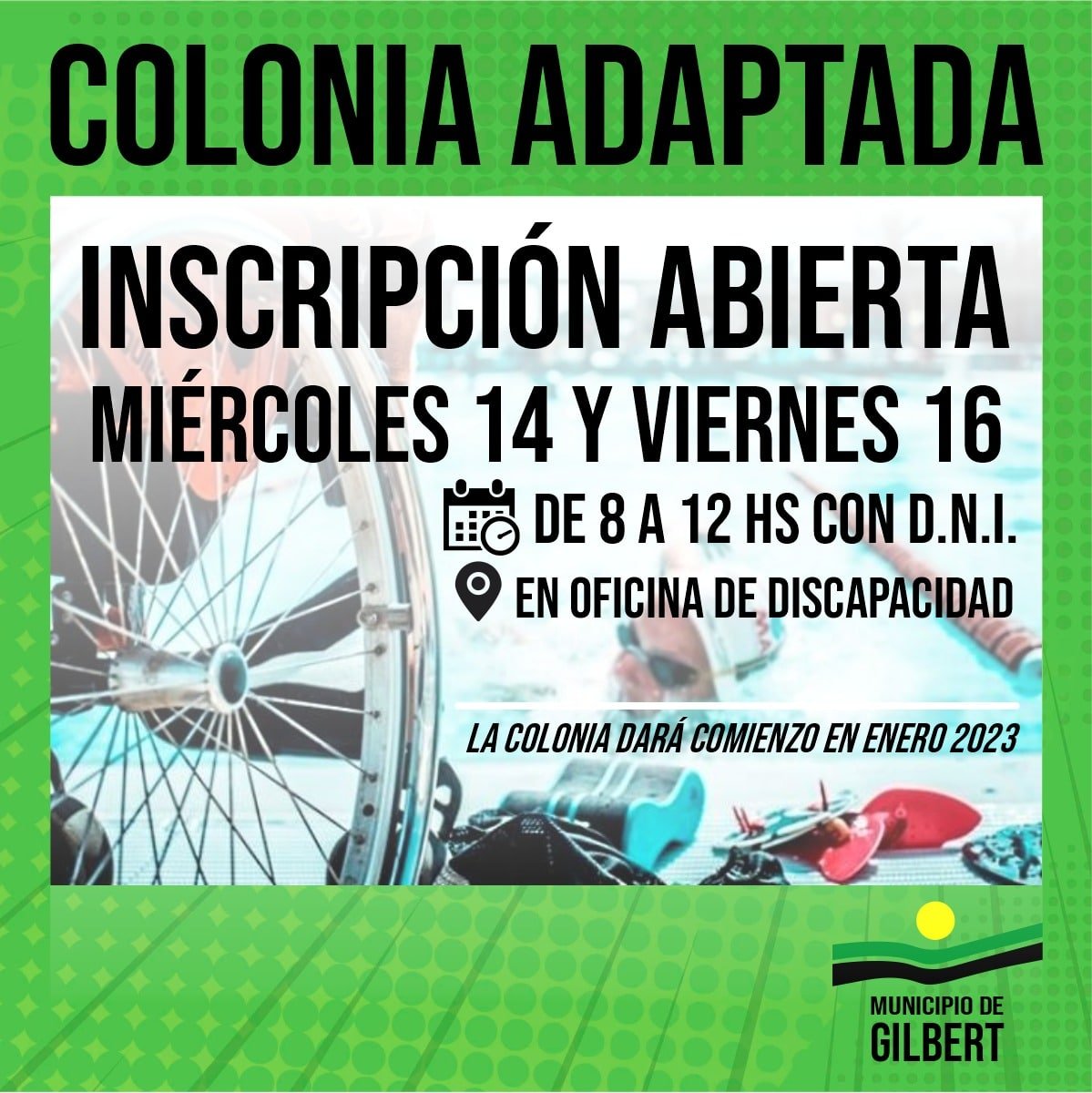 COMIENZA LA INSCRIPCIÓN PARA LA COLONIA DE VACACIONES ADAPTADA