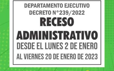 GILBERT: RECESO ADMINISTRATIVO