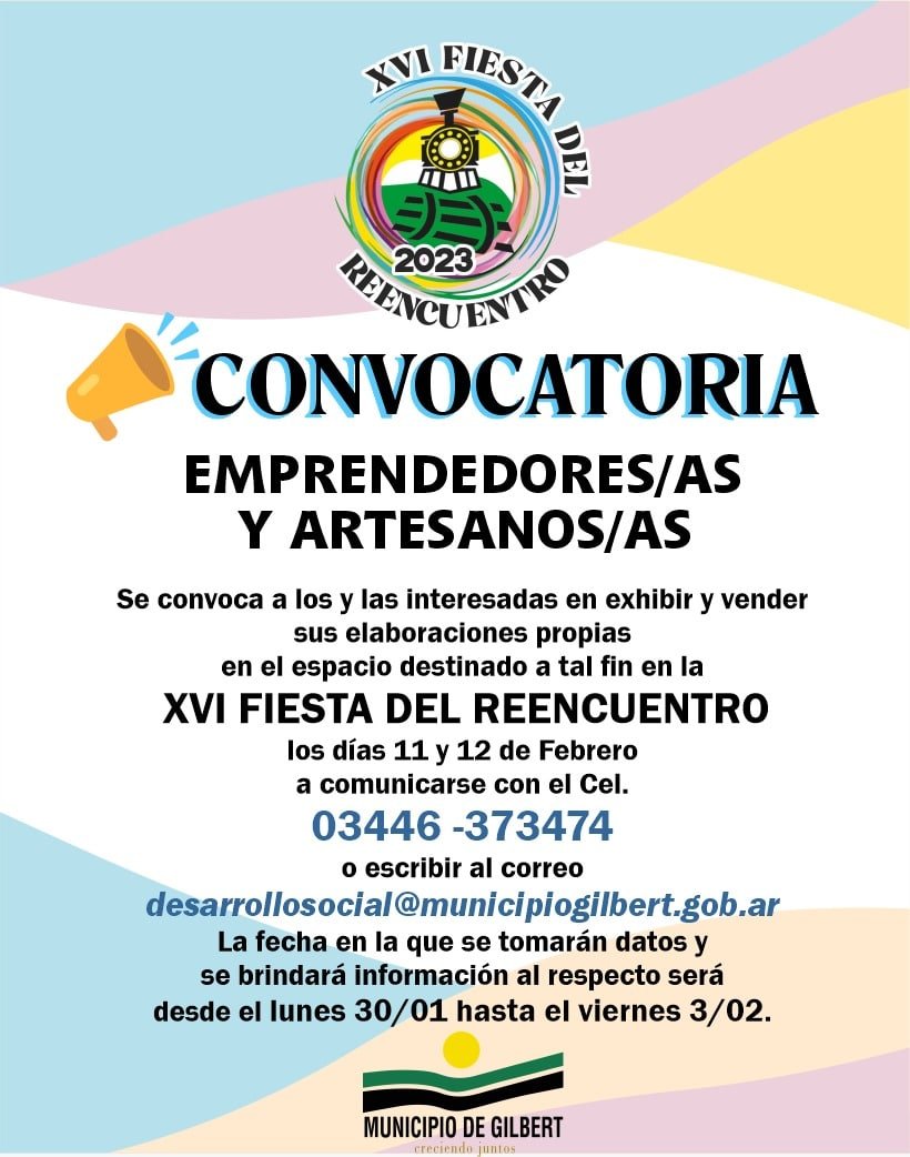 📢CONVOCATORIA PARA EMPRENDEDORES/AS Y ARTESANOS/AS