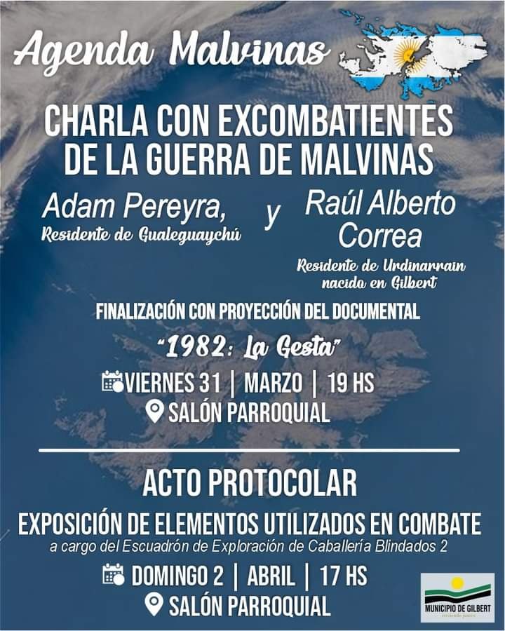 AGENDA DE ACTIVIDADES EN GILBERT | MALVINAS