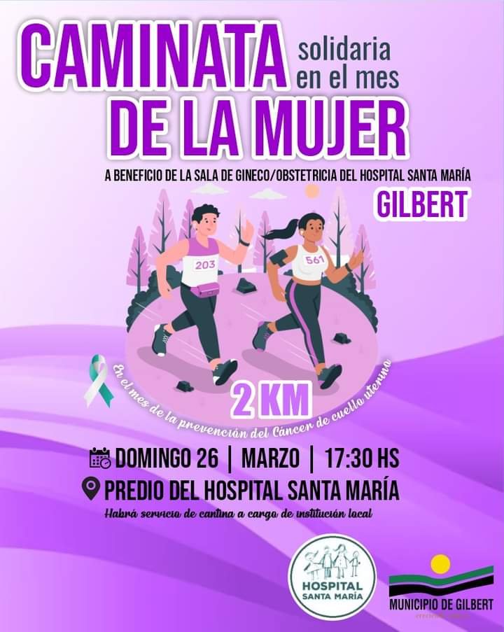 Gilbert: CAMINATA EN EL MES DE LA MUJER