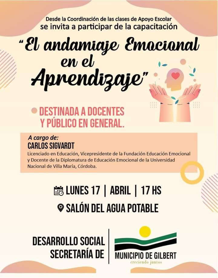 CAPACITACIÓN “EL ANDAMIAJE EMOCIONAL EN EL APRENDIZAJE”