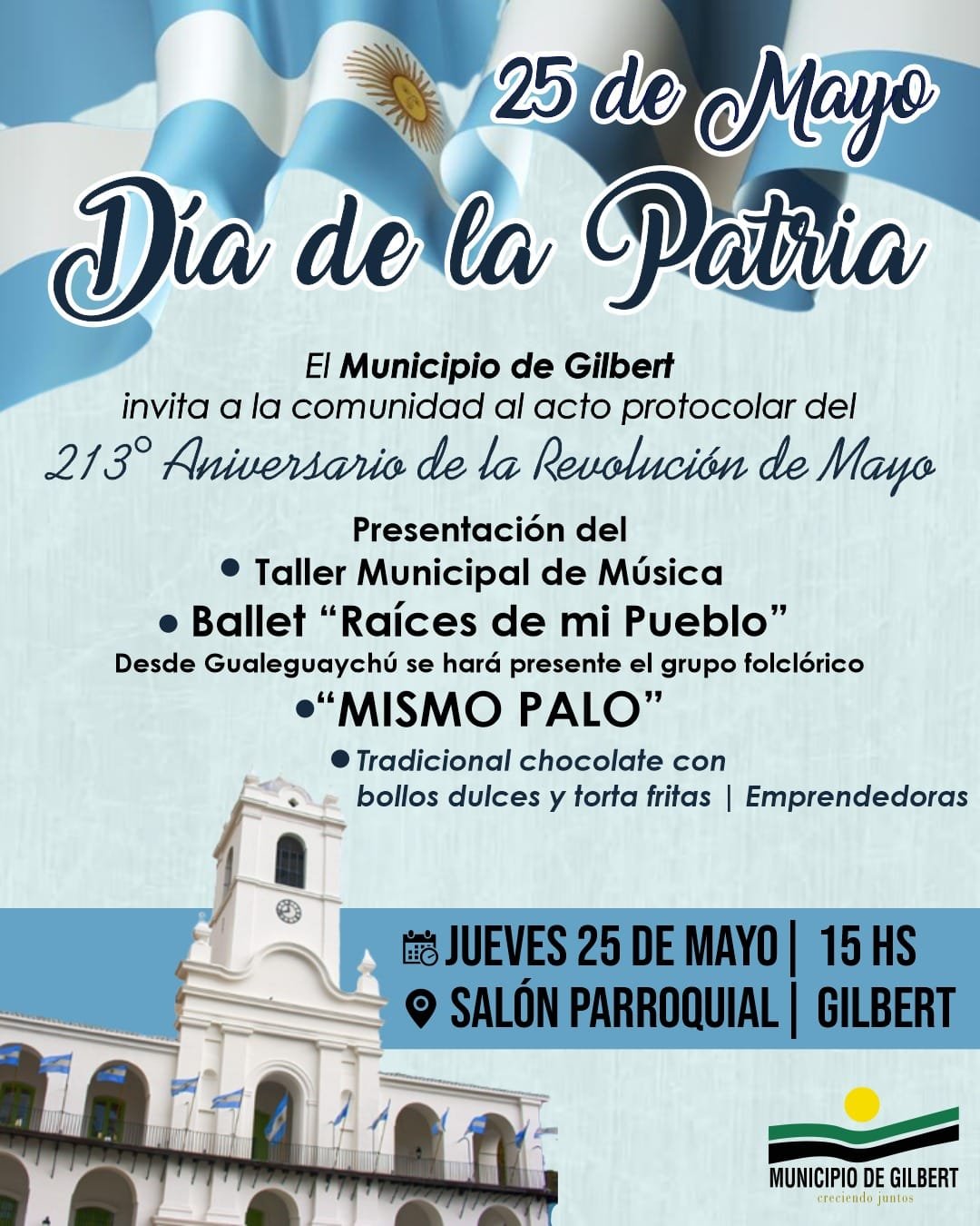 GILBERT: VENÍ A CELEBRAR EL DÍA DE LA PATRIA