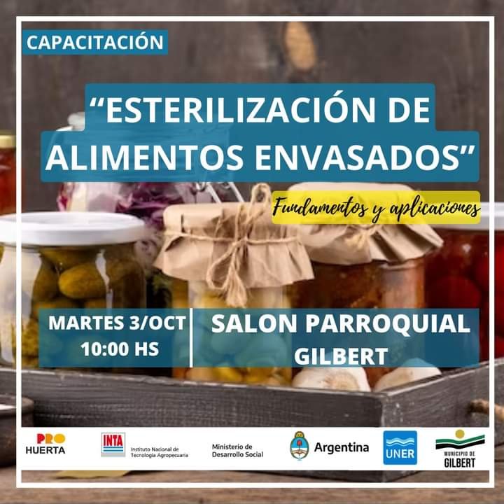 INSCRIBITE AL CURSO DE MANIPULACIÓN DE ALIMENTOS EN GILBERT