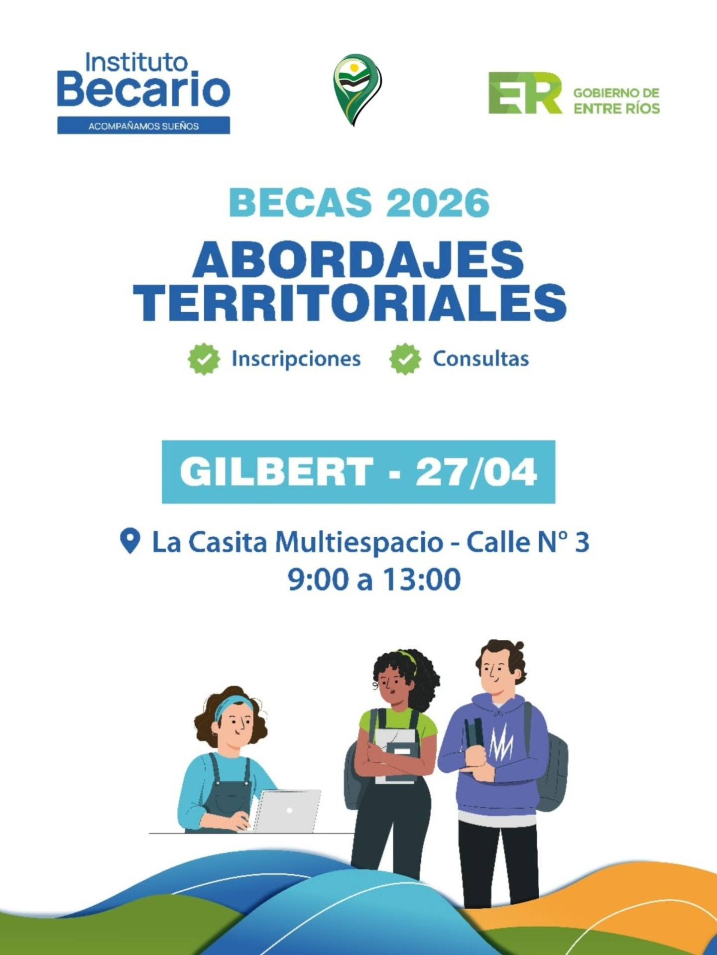 ¡𝗔𝘁𝗲𝗻𝗰𝗶𝗼́𝗻 𝗚𝗶𝗹𝗯𝗲𝗿𝘁!  𝗘𝗹 𝗜𝗻𝘀𝘁𝗶𝘁𝘂𝘁𝗼 𝗕𝗲𝗰𝗮𝗿𝗶𝗼 𝗹𝗹𝗲𝗴𝗮 𝗮 𝗻𝘂𝗲𝘀𝘁𝗿𝗮 𝗹𝗼𝗰𝗮𝗹𝗶𝗱𝗮𝗱 𝗽𝗮𝗿𝗮 𝗮𝘆𝘂𝗱𝗮𝗿𝘁𝗲 𝗰𝗼𝗻 𝘁𝘂 𝗶𝗻𝘀𝗰𝗿𝗶𝗽𝗰𝗶𝗼́𝗻 𝘆 𝗰𝗼𝗻𝘀𝘂𝗹𝘁𝗮𝘀.